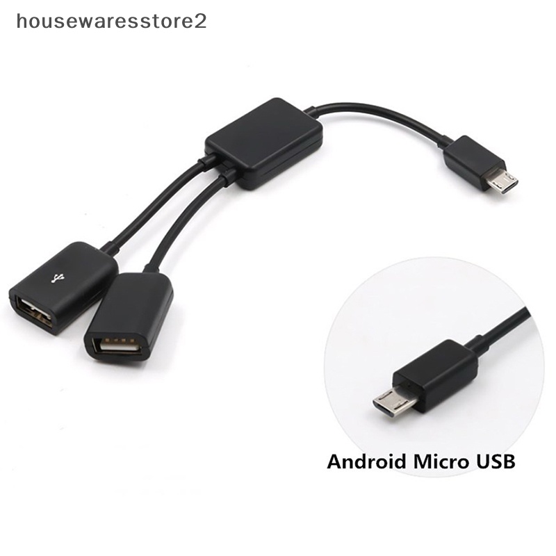 Bộ Chia Cổng Micro USB OTG Kép 2 Cho Máy Tính Bảng / PC / Điện Thoại Thông Minh