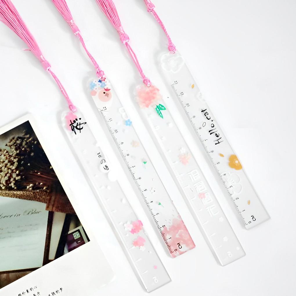 Bookmark Handmade Họa Tiết Hoa Khô Kèm Tua Rua Lụa Nhiều Màu Sắc Dành Cho Học Sinh