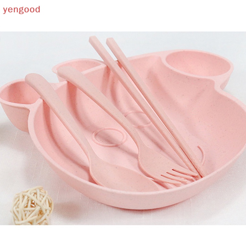 Bộ 4 Dụng Cụ Tập Ăn Chất Liệu Lúa Mạch Cho Bé