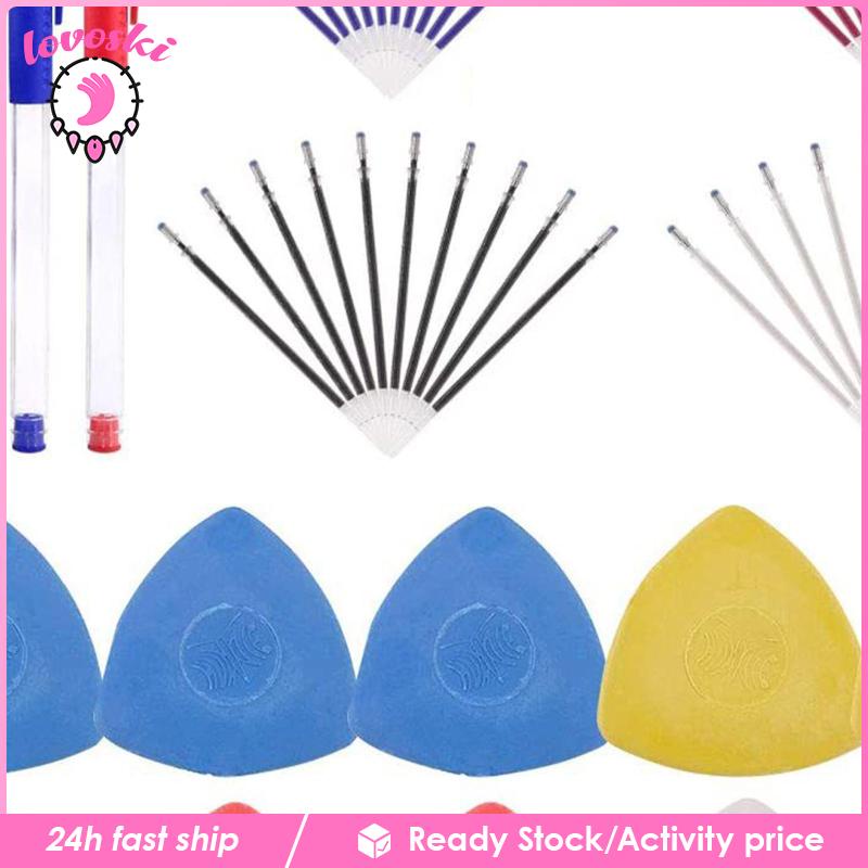 [Lovoski] Set 54 Phấn Viết Bảng Hình Tam Giác Có Thể Xóa Nhiệt Cho Thợ May