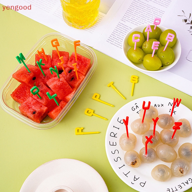 Bộ Nĩa Ăn Trái Cây 26 Chữ Cái Hình Động Vật Dễ Thương Cho Bé