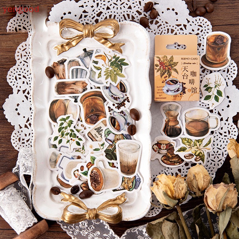 Bộ 46 Miếng Dán Trang Trí Sổ Tay Nhật Ký Xinh Xắn