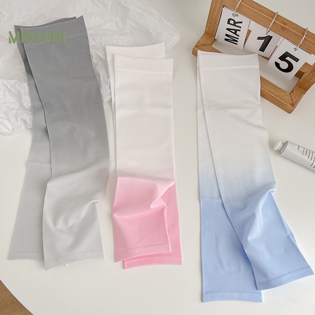 1 Cặp Ống Tay Áo Chống Tia UV Nhanh Khô Màu Gradient Thời Trang Mùa Hè Cho Nam Và Nữ