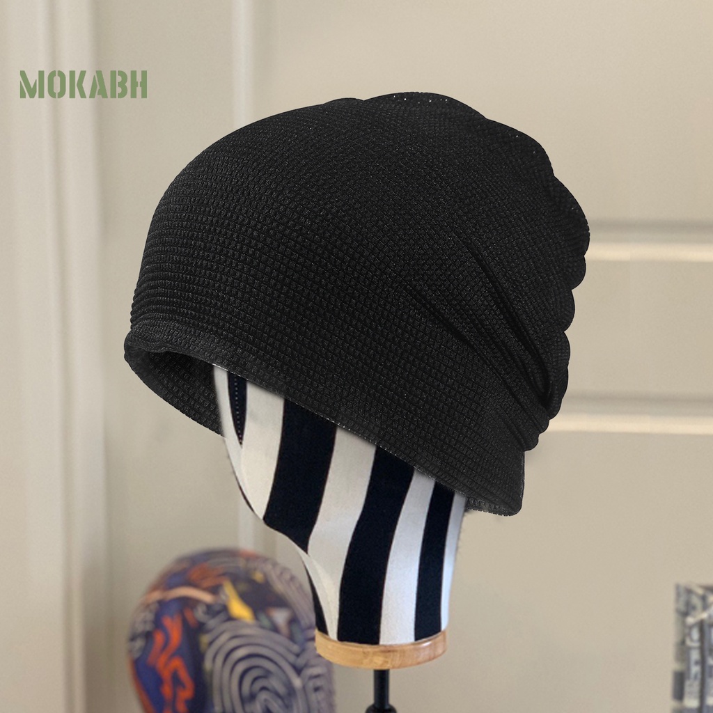 Mũ Beanie Màu Trơn Co Giãn Thoáng Khí Thời Trang Mùa Hè Cho Nam Và Nữ