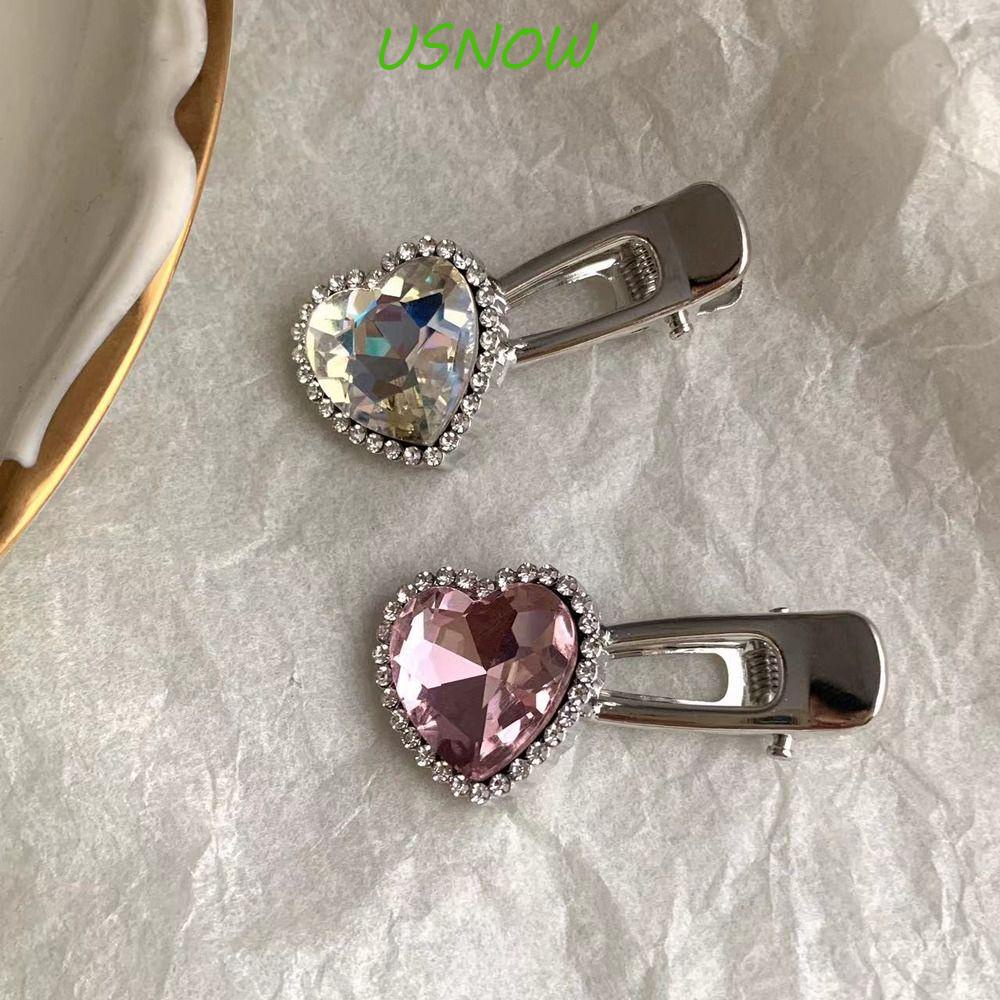 Kẹp Tóc Nơ Bằng Hợp Kim Phong Cách Hàn Quốc Mới Cho Nữ|Kẹp Vịt Đính Đá Zircon Cho Nữ