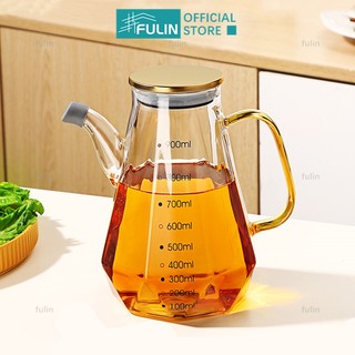 Bình thủy tinh 900ml đựng dầu ăn / nước sốt tiện dụng cho nhà bếp
