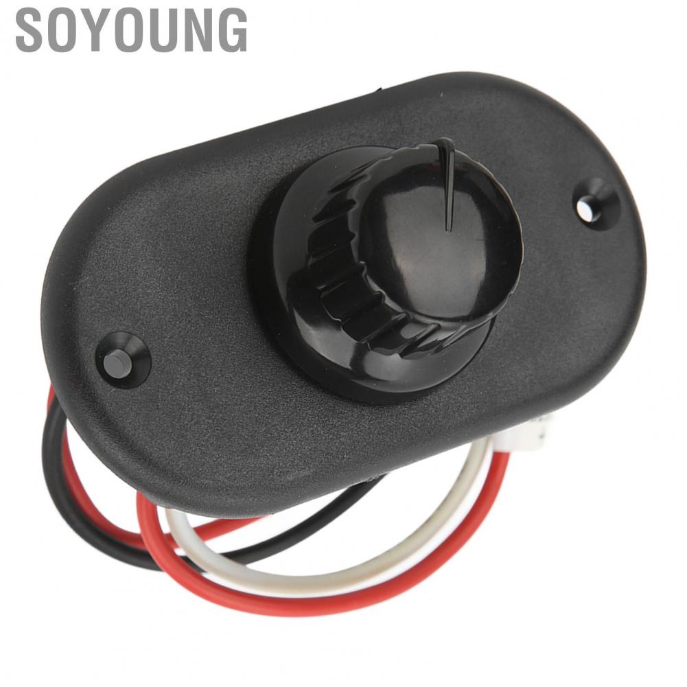 Soyoung Boats Parts 15%‑ Current Control Stepless DC12V/24V Wide Application Flush Mount RV  Dimmer Switch for Truck Yacht
