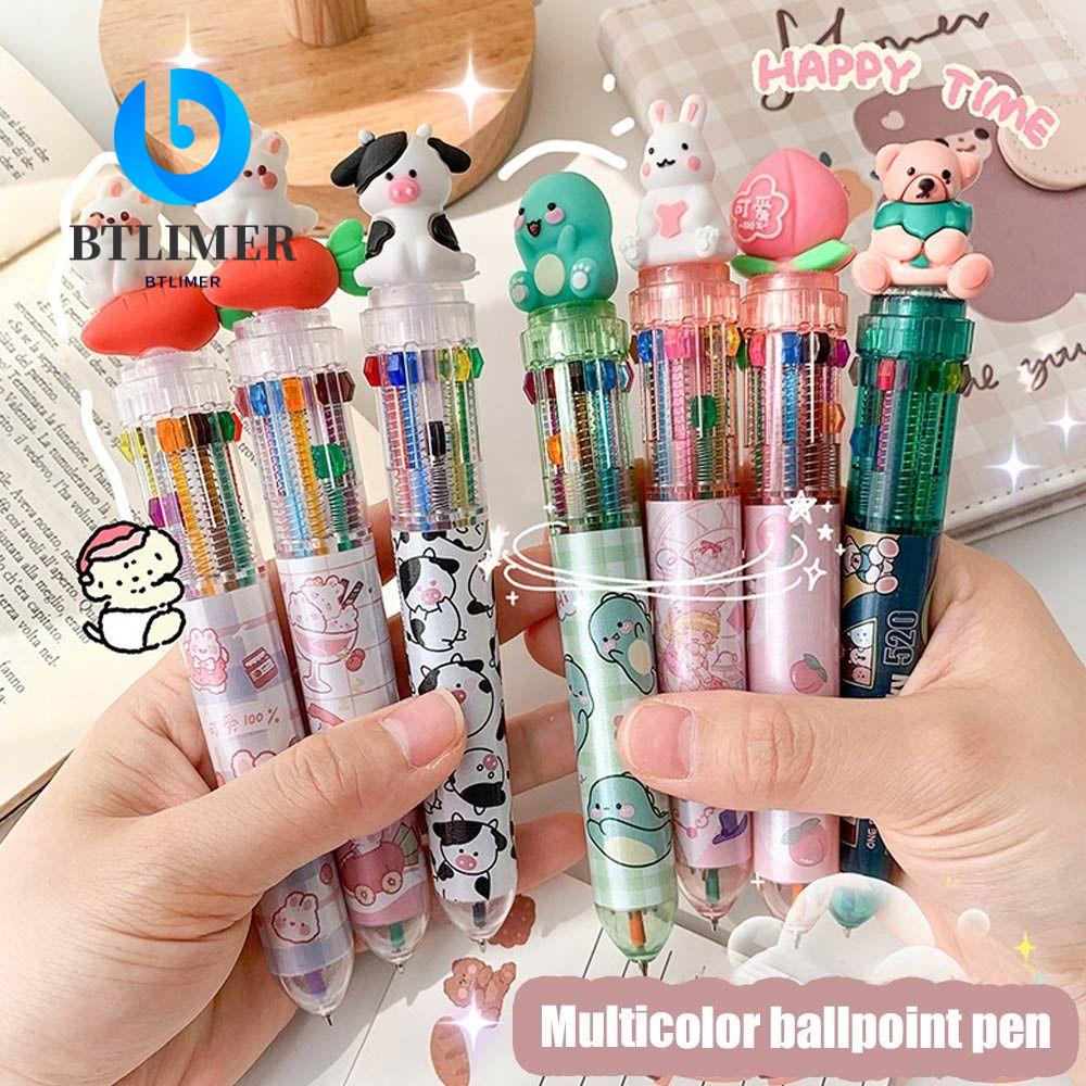 Bộ 4 Bút Bi Nhiều Màu Dễ Thương