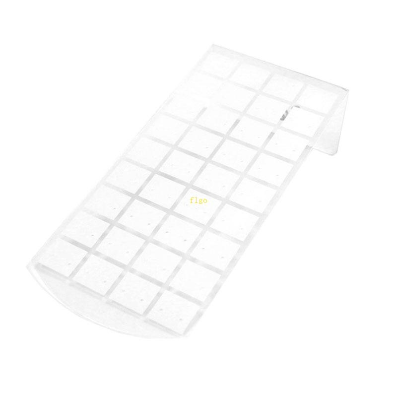 Giá Đỡ Trưng Bày Bông Tai 72 Lỗ Bằng Nhựa Màu Trắng