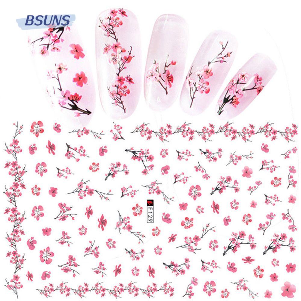 Hình Dán Trang Trí Móng Tay Họa Tiết Hoa Thời Trang Cho Nữ