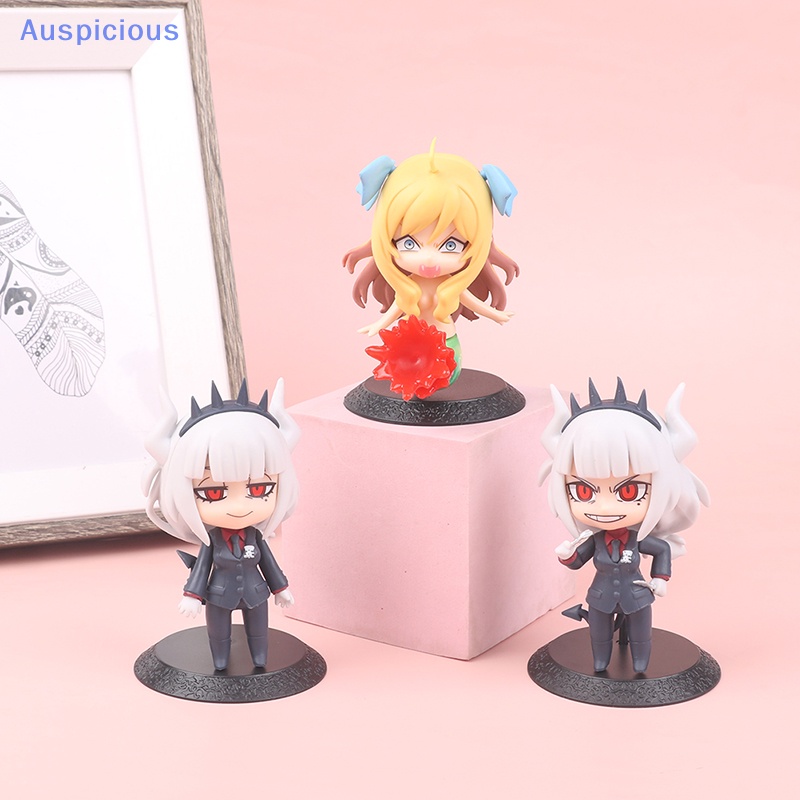 Set 4 Mô Hình Nhân Vật Anime Helltaker Lucifer Bằng PVC