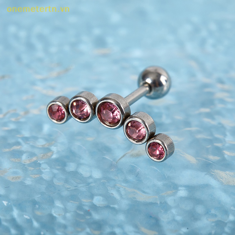 Bông Tai Bằng Thép Không Gỉ Đính Đá Thời Trang Dành Cho Nữ