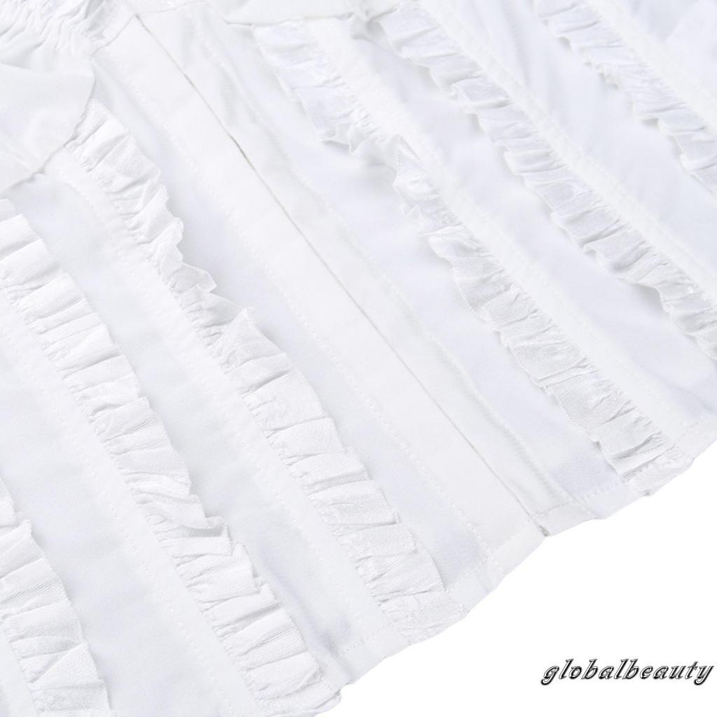 Áo Croptop Trễ Vai Tay Ngắn Màu Sắc Đơn Giản Cho Nữ