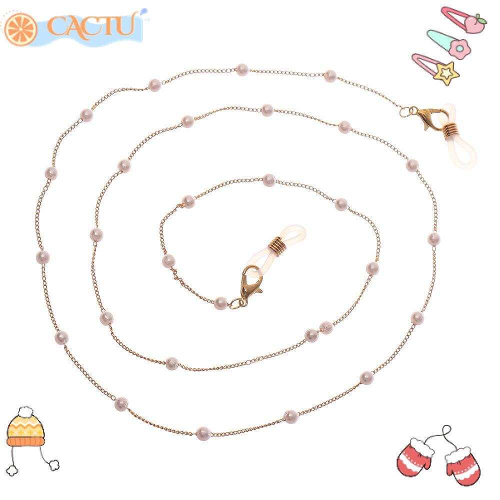 Dây Đeo Mắt Kính Xỏ Hạt Kim Loại Thời Trang