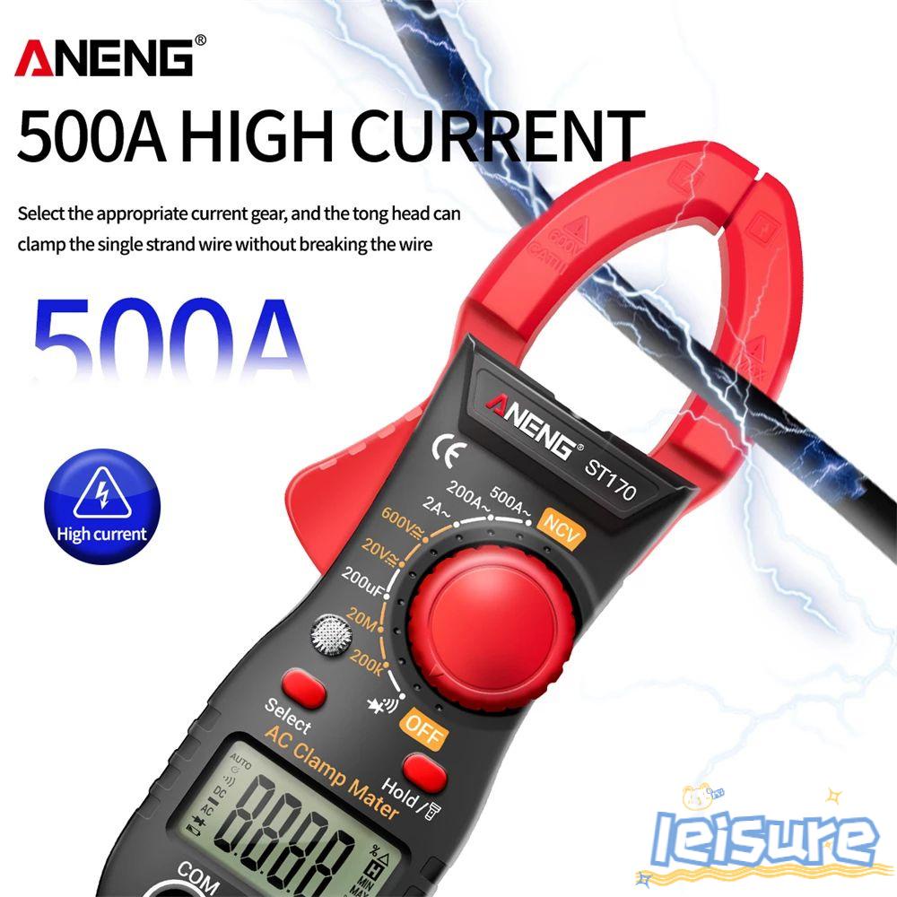 Vạn Năng Kế Kỹ Thuật Số Dạng Kẹp 1999 Hz NCV Ohm 500A AC