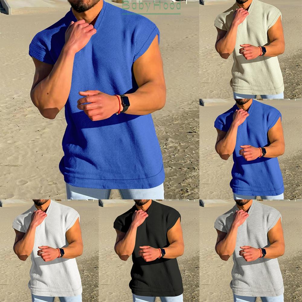 Gentlemen Male Mens Tops Gym Muscle Polyester Regular Shirt Sleeveless#BBHOOD
