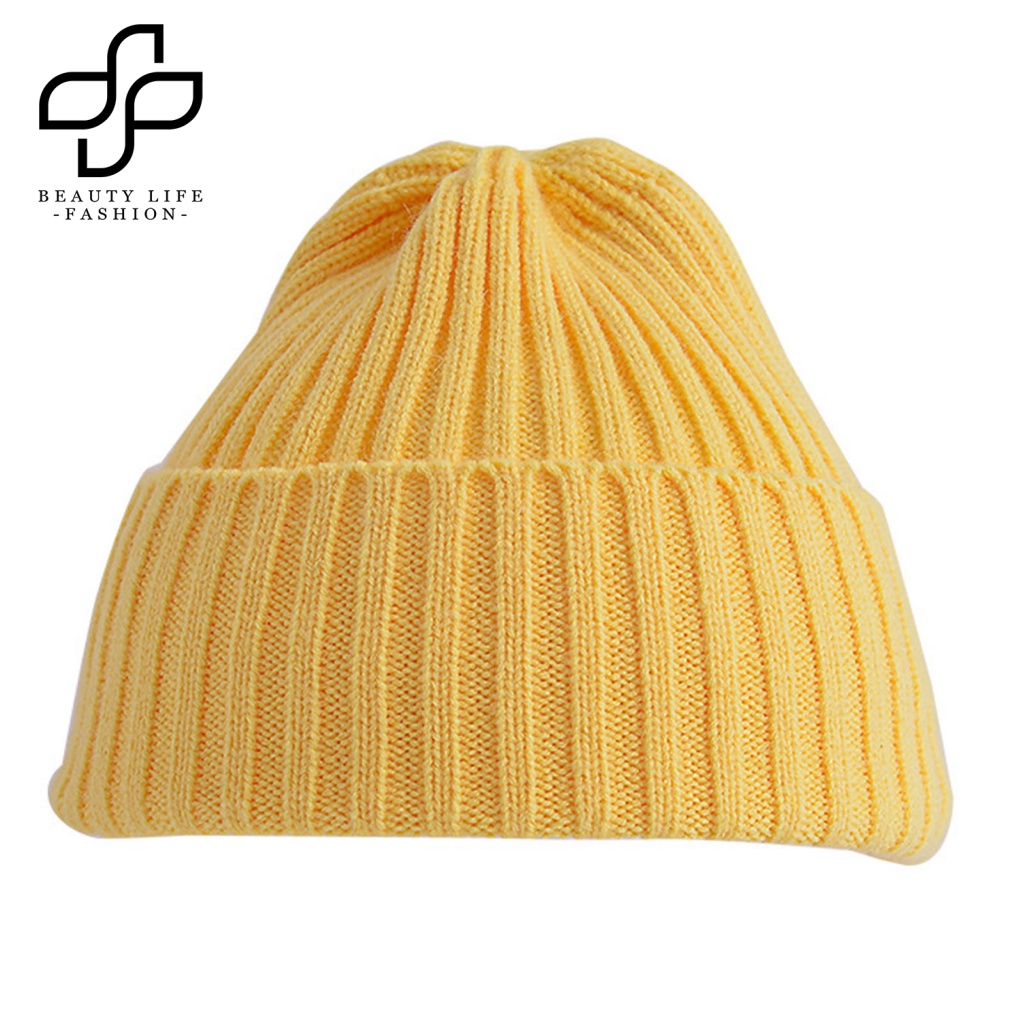 Mũ Beanie Dệt Kim Dày Dặn Màu Kẹo Giữ Ấm Tai Dùng Làm Đạo Cụ Chụp Ảnh Cho Bé