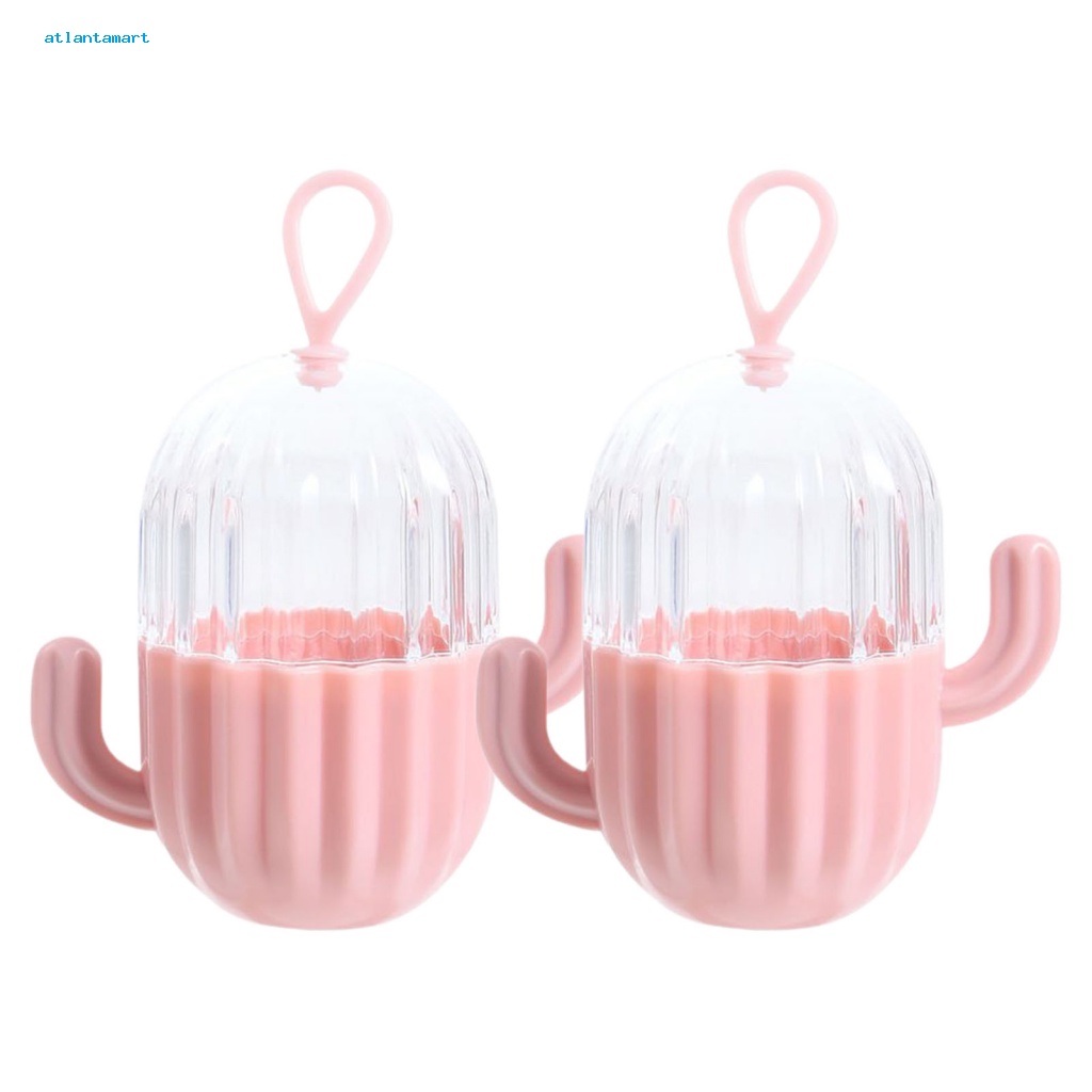 Túi Đựng Đồ Dùng Cao Cấp Tiện Dụng| Set 2 Hộp Đựng Mút Trang Điểm Hình Quả Trứng Trong Suốt Có Nắp Đậy Mềm Mại Chống Ẩm / Bụi Bẩn