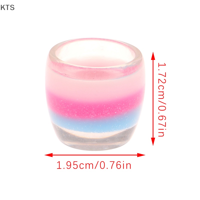 Set 5 Cốc Nước Mini Tỉ Lệ 1: 12 Dùng Để Trang Trí Nhà Búp Bê