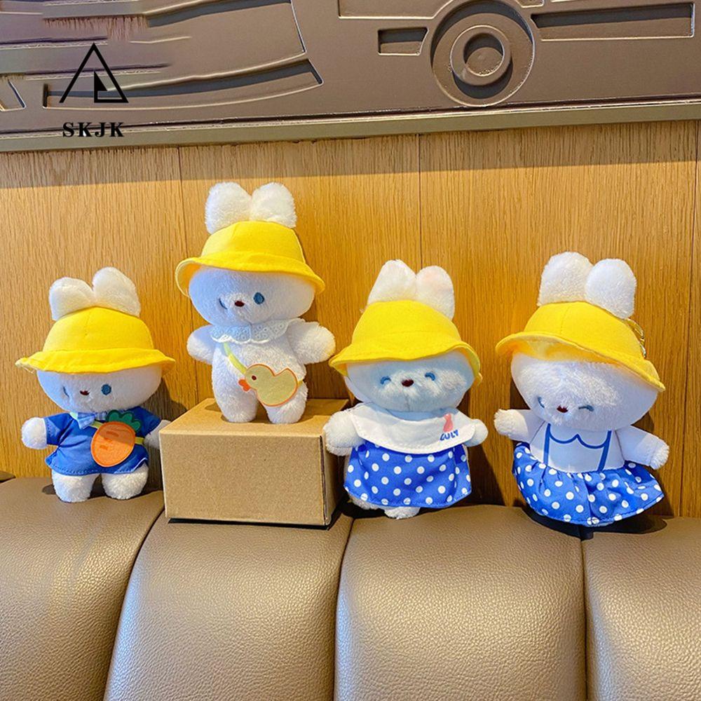 Móc Chìa Khóa Hình Gấu / Thỏ Nhồi Bông Bằng Cotton PP Dễ Thương Giá Đỡ