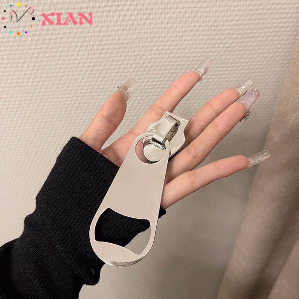 Ghim Cài Áo Kim Loại Hình Khóa Kéo Lớn Thời Trang