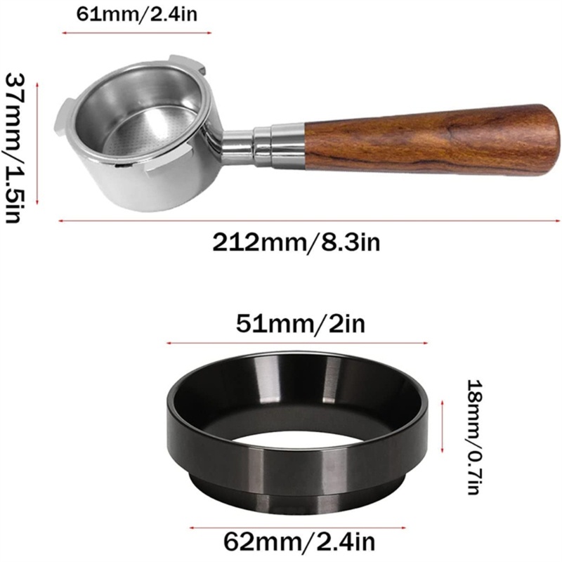 Giá Đỡ Bộ Lọc Cà Phê Không Đáy Dùng Cho Máy Pha Cà Phê Espresso