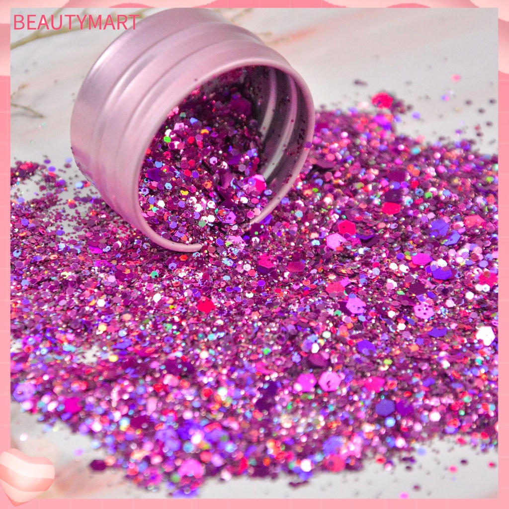 [beautymart] Hộp Sequin Lục Giác Siêu Mỏng Lấp Lánh Trang Trí Móng Nghệ Thuật