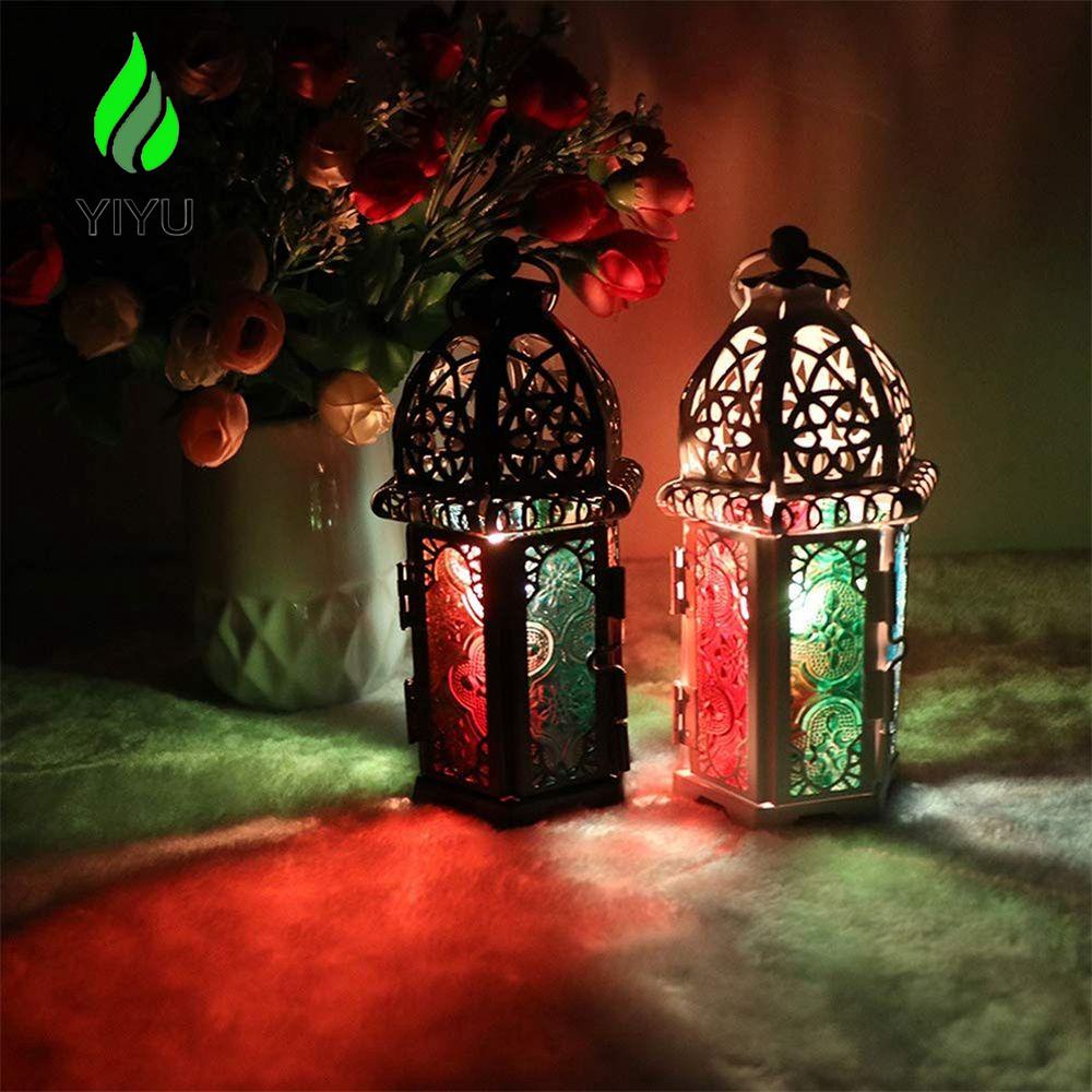 YIYU 1 Lồng Đèn Nến Để Bàn Phong Cách Ma Rốc Châu Âu Cổ Điển