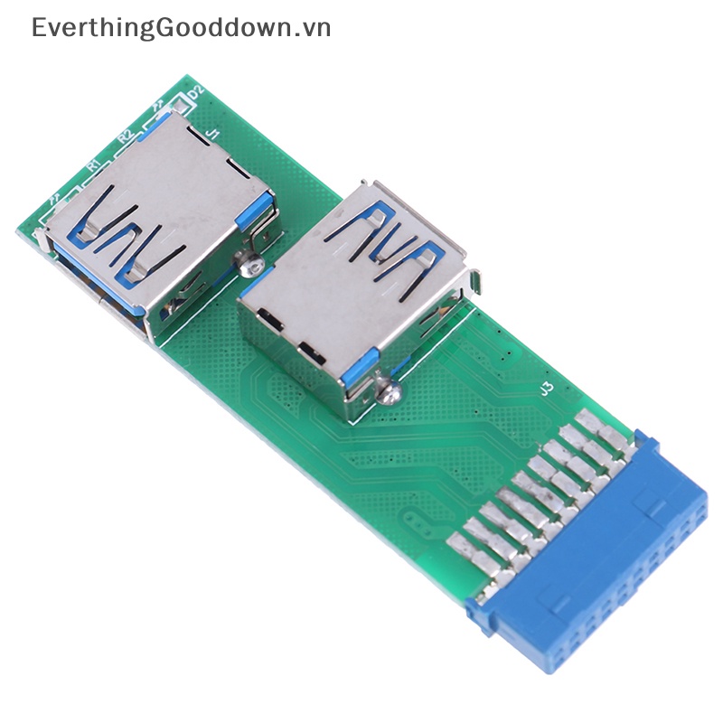 1 Bộ Chuyển Đổi 2 Cổng USB 3.0 Female Sang 20 Pin Female vn