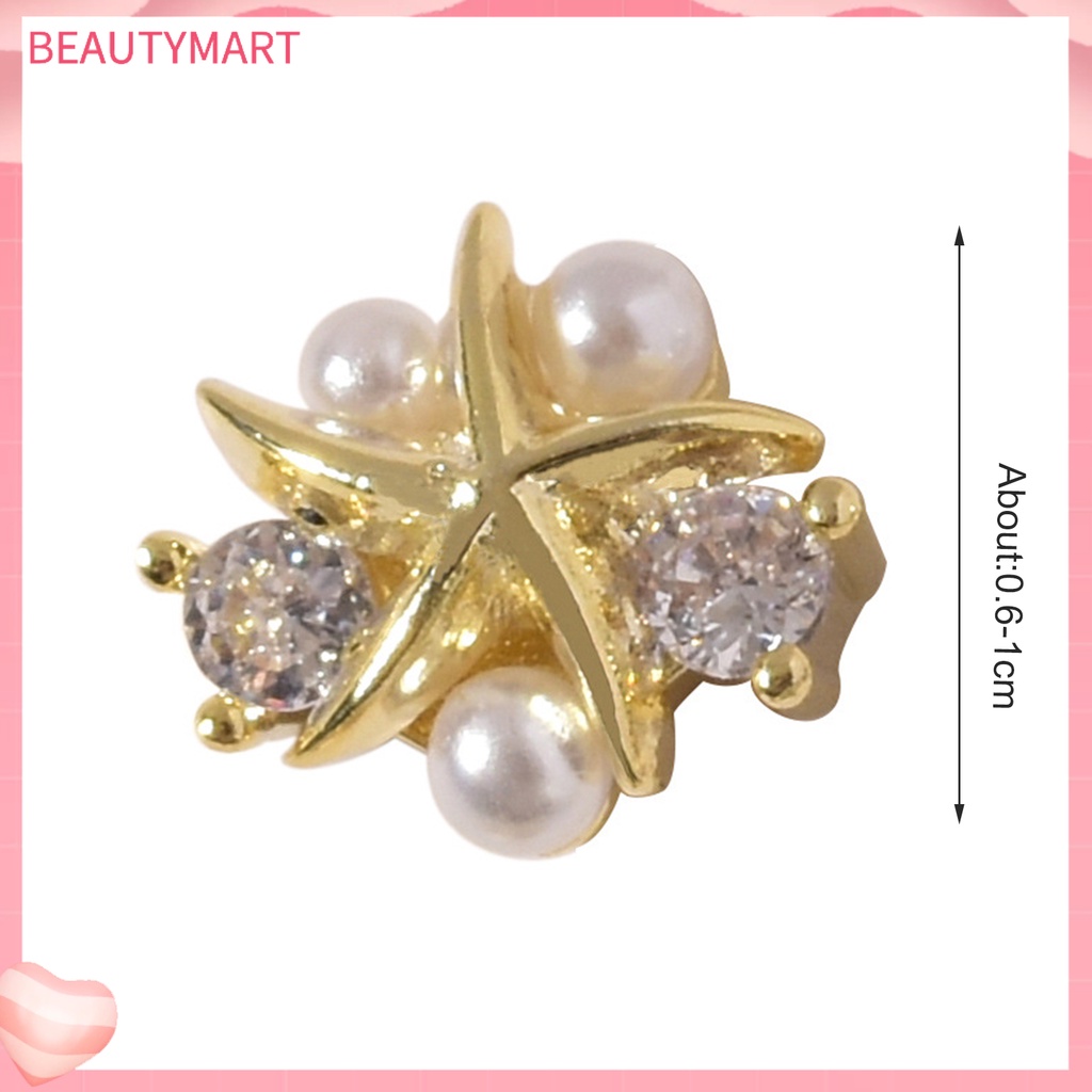 Phụ Kiện Đá Trang Trí Móng Tay Hình Sao Biển Lấp Lánh DIY