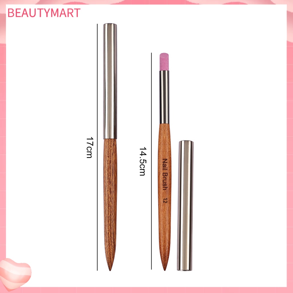 Cọ Vẽ Móng Nghệ Thuật Lông Mềm Không Đánh Dấu DIY Có Nắp Đậy