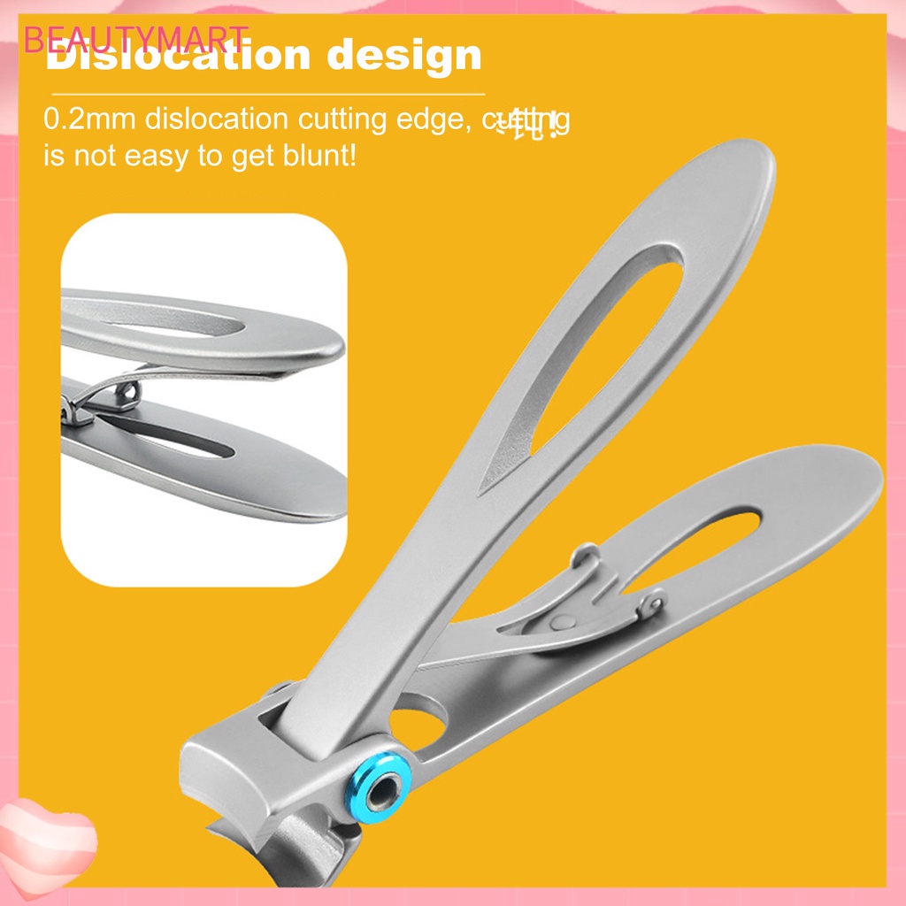[beautymart] Dụng Cụ Cắt Móng Tay Màu Trơn Thiết Kế Đơn Giản Nặng Cho Người Lớn