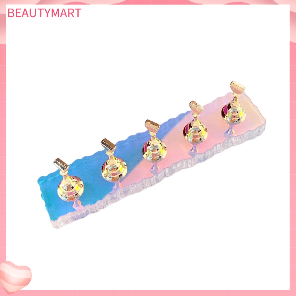 1 Bộ Giá Đỡ Trưng Bày Móng Tay Giả Lấp Lánh Có Thể Tháo Rời