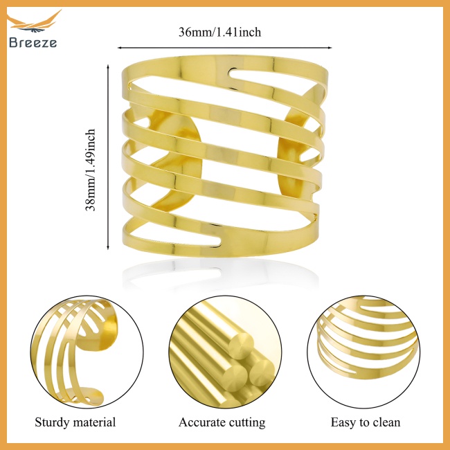 Set 12 Giá Đỡ Khăn Ăn Khoét Lỗ Dùng Trang Trí Tiệc Cưới / Lễ Tạ Ơn / Giáng Sinh