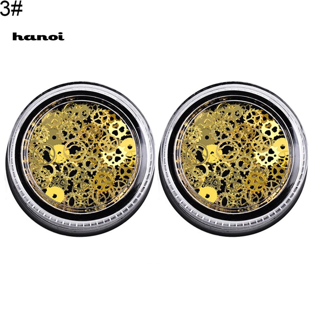 Set 2 Hộp Phụ Kiện Trang Trí Móng Tay Nghệ Thuật