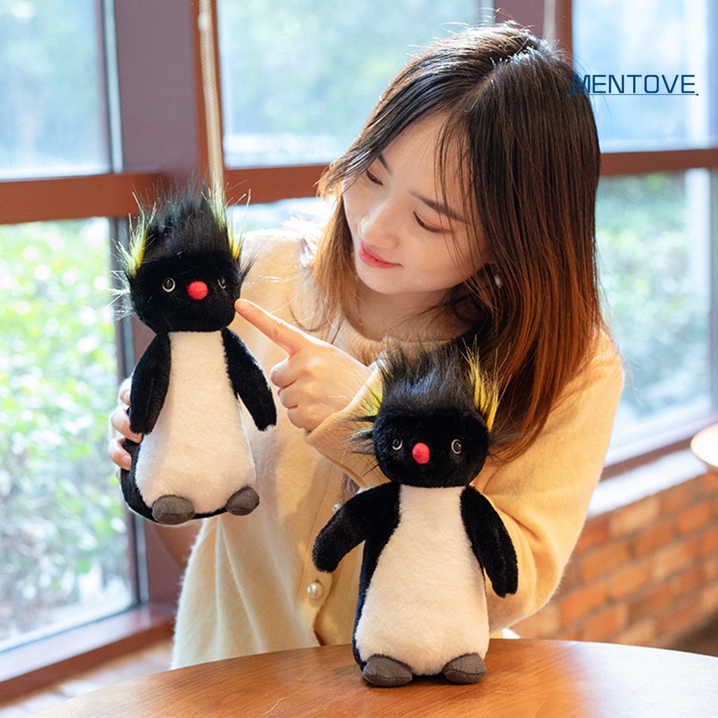 Đồ chơi nhồi bông Hình Chim Cánh Cụt Mắt 3D Dễ Thương 23cm