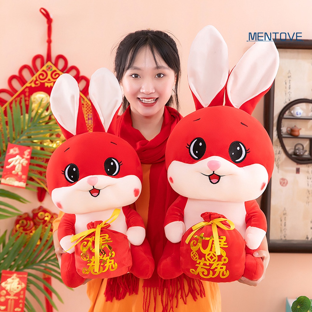 Thỏ Nhồi Bông 30 / 40 / 50 / 60cm Trang Trí Năm Mới