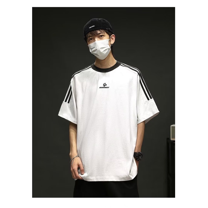 Áo Thun Tay Ngắn Họa Tiết Sọc Ngang Thời Trang Dành Cho Nam