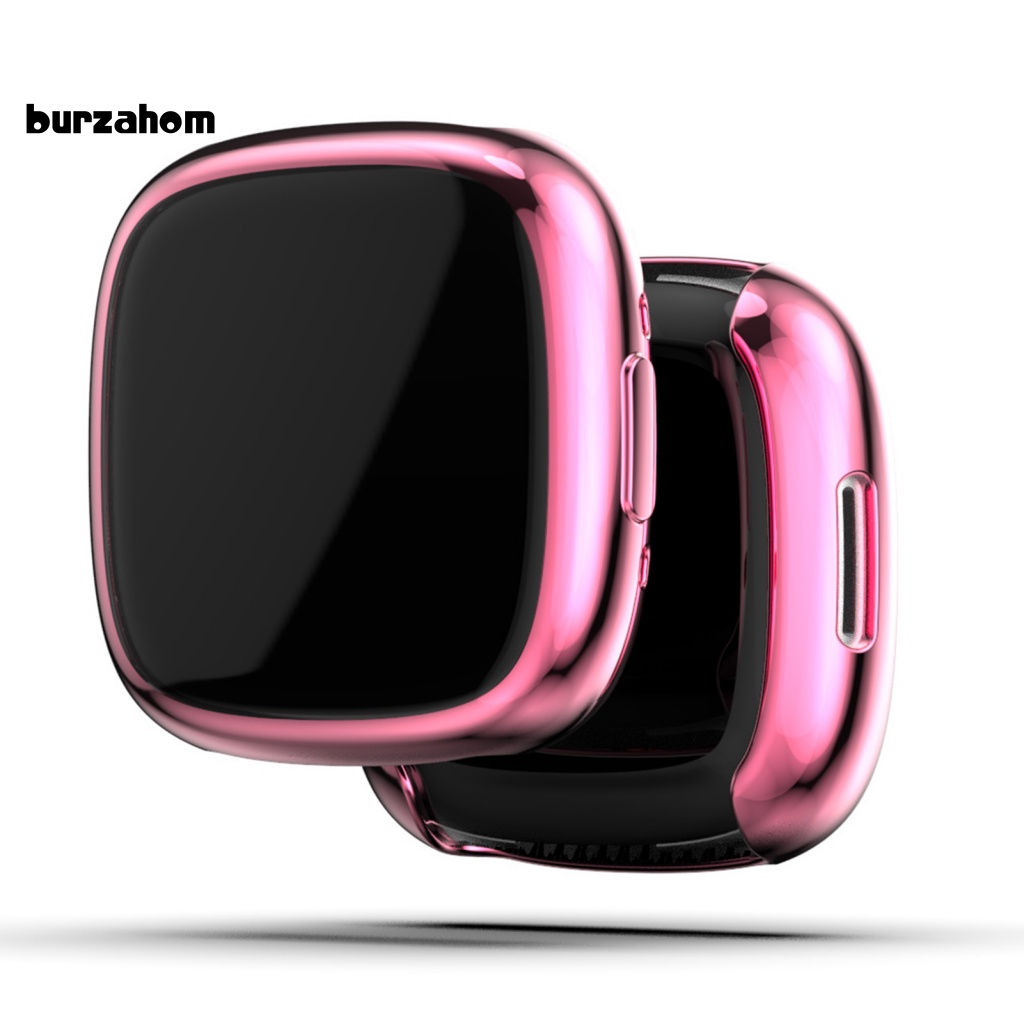 Ốp Bảo Vệ Bằng TPU Mạ Điện Chống Rơi Chống Bụi Cho Đồng Hồ Thông Minh Fitbit Versa4 / Sense2