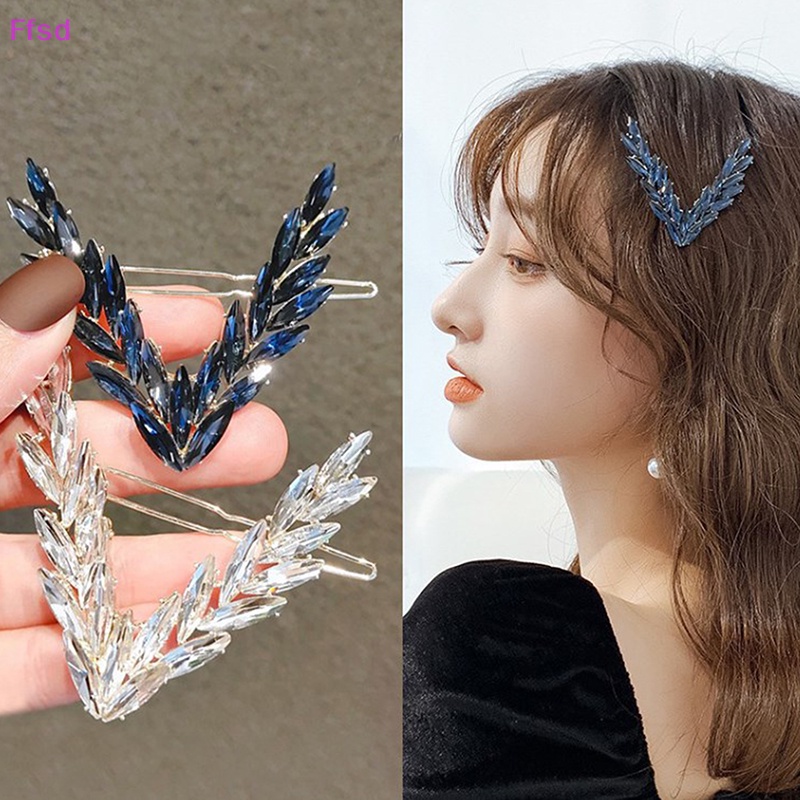 Kẹp Tóc Đính Đá Pha Lê Lấp Lánh Thời Trang Cho Nữ