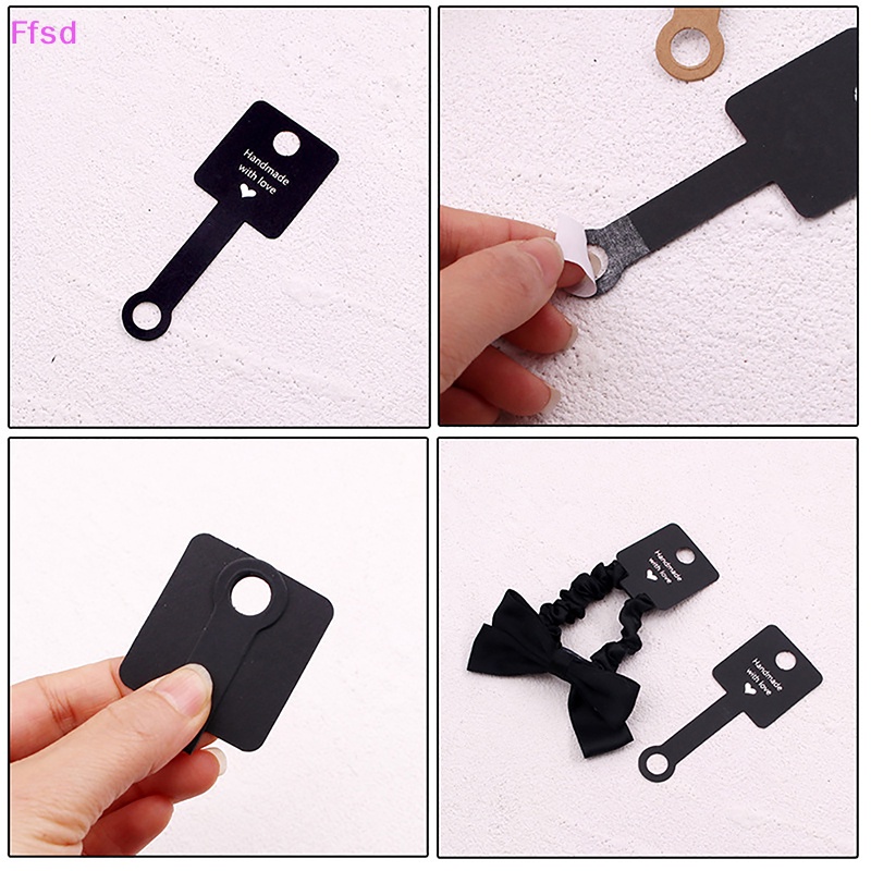 Bộ 10 Tấm Giấy Cứng Tự Dính Kích Thước 4x10cm Dùng Trưng Bày Trang Sức Tiện Dụng