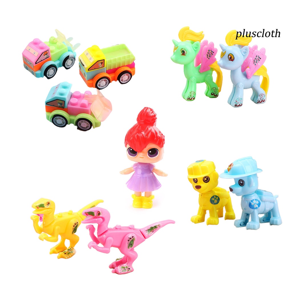 Set 10 Búp Bê Đồ Chơi Lắp Ráp Hoạt Hình 3D DIY Trọng Lượng Nhẹ Và Thú Vị Cho Bé Trai Và Bé Gái