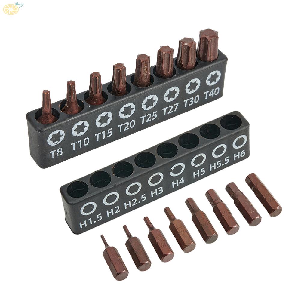【VARSTR】Screwdriver Bit 100g 16 Pcs/set Accessories Easy To Install High Hardness