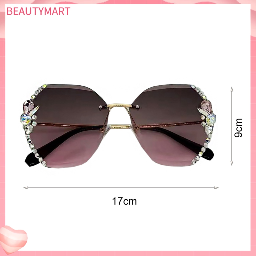 Kính Mát Không Vành Chống Tia UV Chống Gió Trọng Lượng Nhẹ Thời Trang Cho Nữ