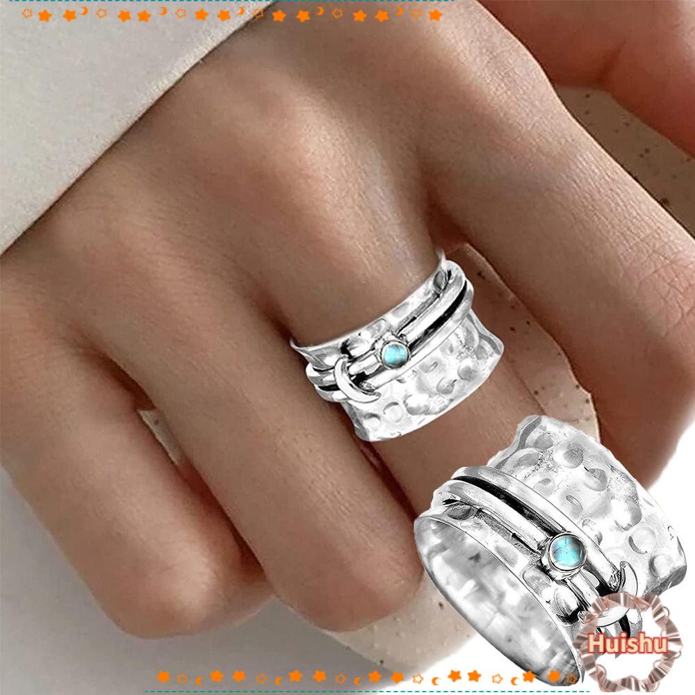 Nhẫn Hình Mặt Trăng Phong Cách Vintage Thời Trang Cho Nữ