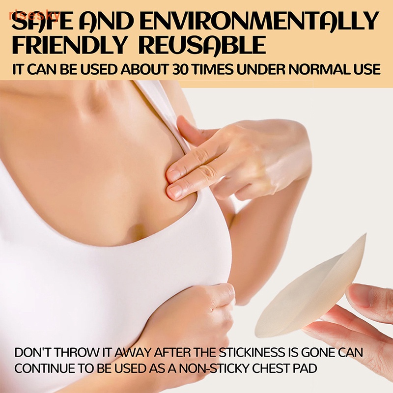 1 Cặp Vỏ Bọc Núm Ti Giả Bằng Silicone Tự Dính Tái Sử Dụng Cho Nữ