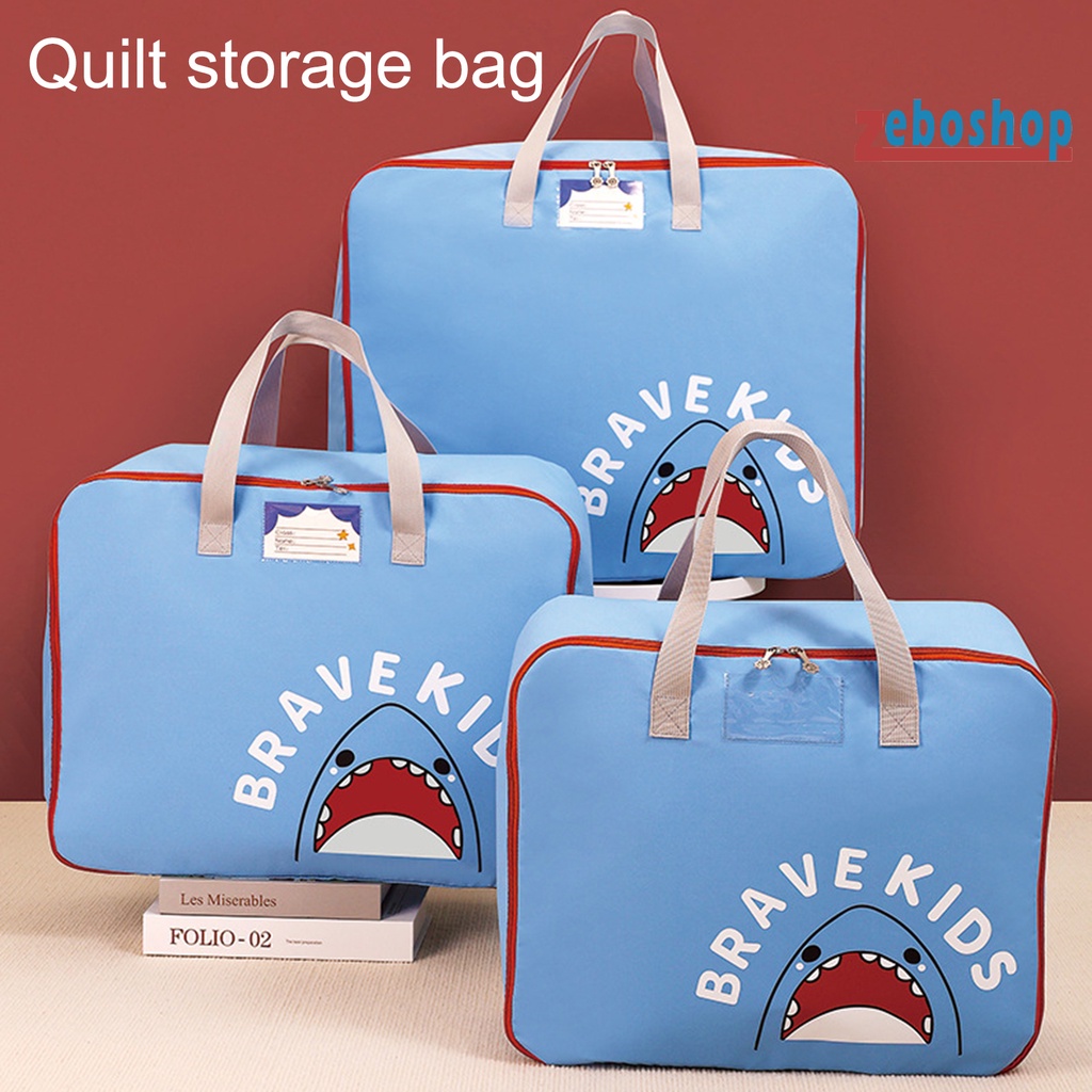 Túi Đựng Chăn Mền Bằng Polyester Chống Mòn In Hoạt Hình Dễ Thương Cho Bé Mẫu Giáo