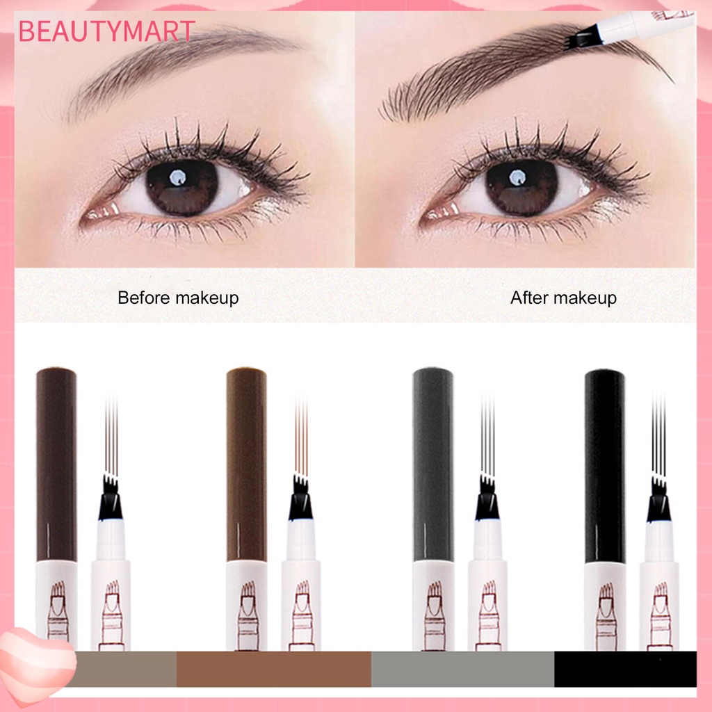 Bút Kẻ Lông Mày Dạng Phẩy Sợi Chống Nước Tự Nhiên Cho Nữ