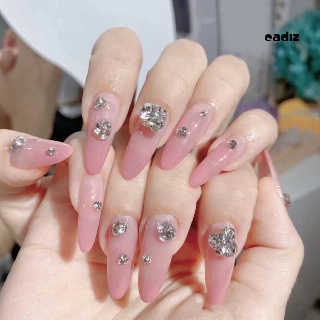 1 Hộp Đá 3D Trong Suốt Lấp Lánh Trang Trí Móng Tay Nghệ Thuật