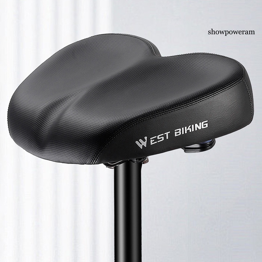 Yên Xe Đạp Giả Da Bản Rộng Hấp Thụ Sốc SP-Noseless
